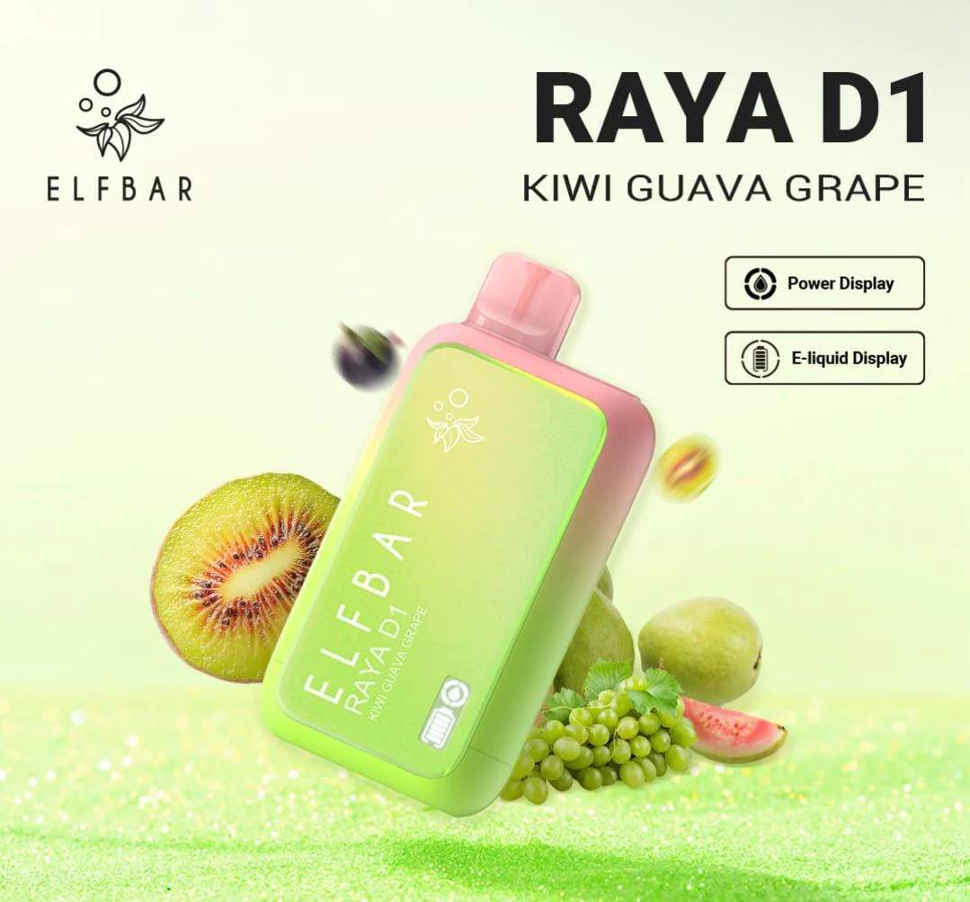 Elfbar Raya D1 Kiwi Guava Grape